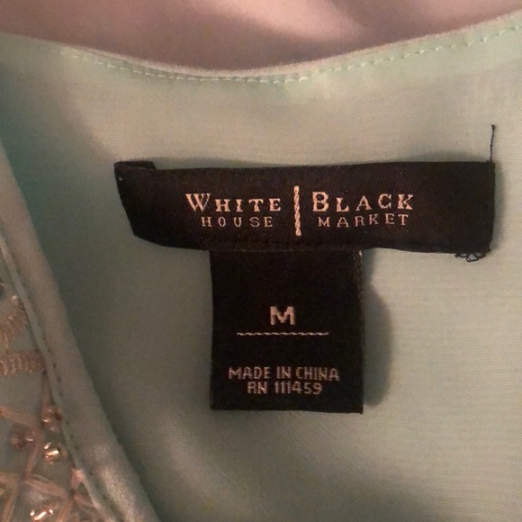 WHBM White House Black Market Teal sleeveless Med - Picture 2 of 2